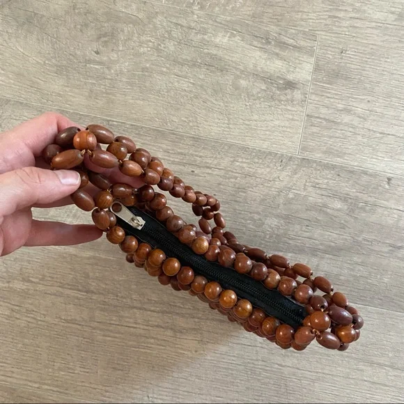 Brown Beaded Handbag - Picture 5 of 9